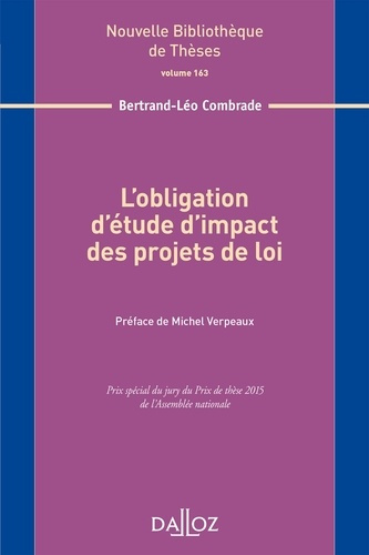 Emprunter L'obligation d'étude d'impact des projets de loi livre
