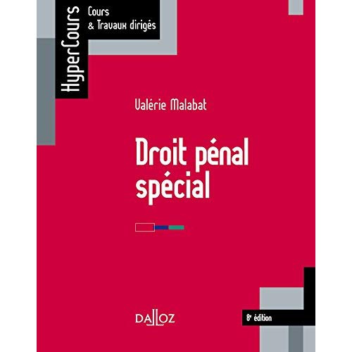 Emprunter Droit pénal spécial. 8e édition livre