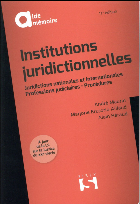 Emprunter Institutions juridictionnelles. 11e édition livre