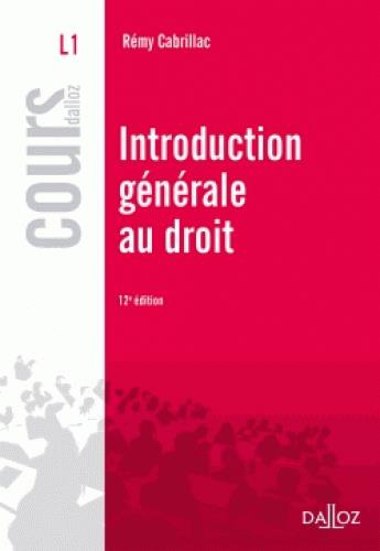Emprunter Introduction générale au droit livre