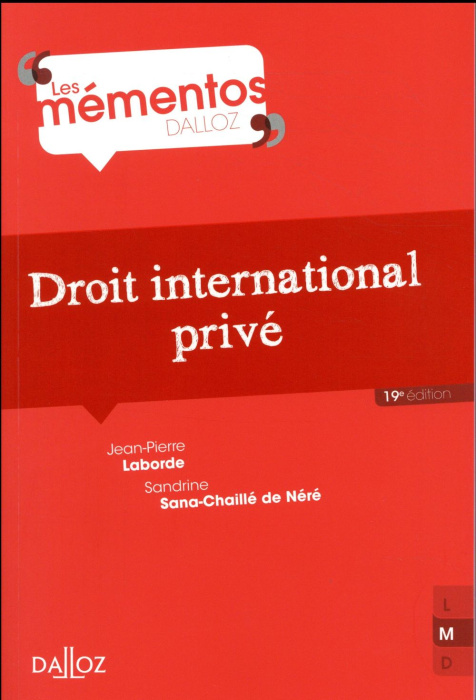 Emprunter Droit international privé. 19e édition livre