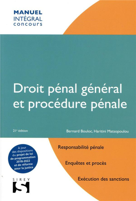 Emprunter Droit pénal général et procédure pénale. 21e édition livre