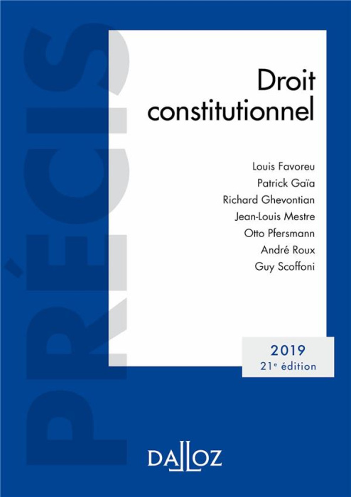 Emprunter Droit constitutionnel. Edition 2019 livre