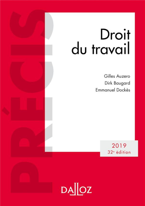 Emprunter Droit du travail. Edition 2019 livre