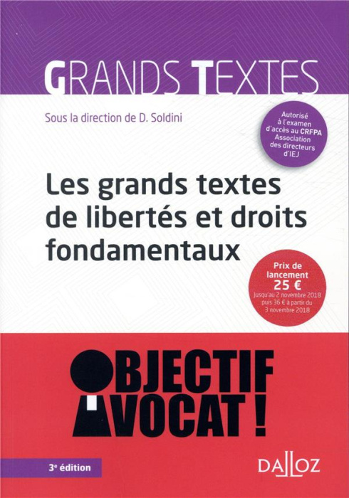 Emprunter Grands textes de libertés et droits fondamentaux. Edition 2018 livre