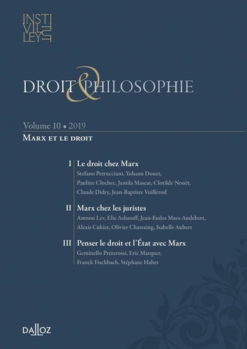 Emprunter Droit & Philosophie N° 10/2019 : Marx et le droit livre
