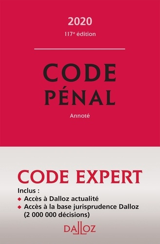 Emprunter Codes pénal et procédure pénale. Edition 2020 livre