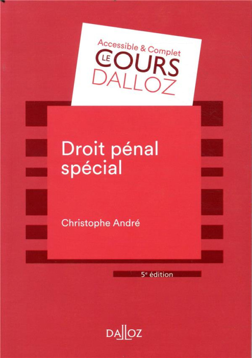 Emprunter Droit pénal spécial. 5e édition livre