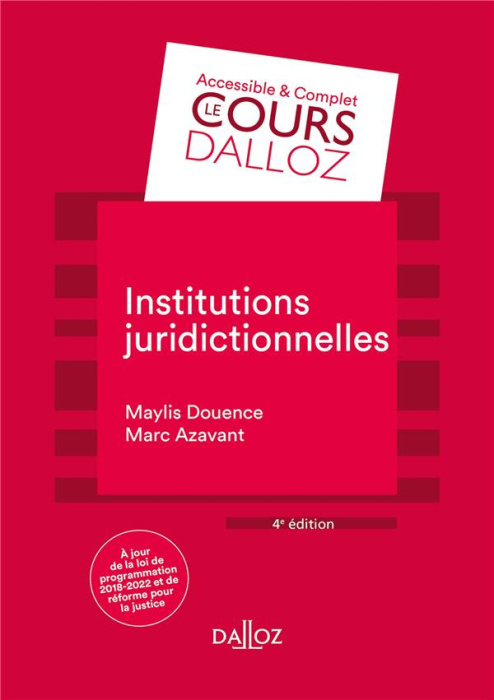 Emprunter Institutions juridictionnelles. 4e édition livre