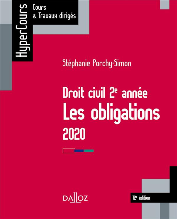 Emprunter Droit civil 2e année. Les obligations, Edition 2020 livre