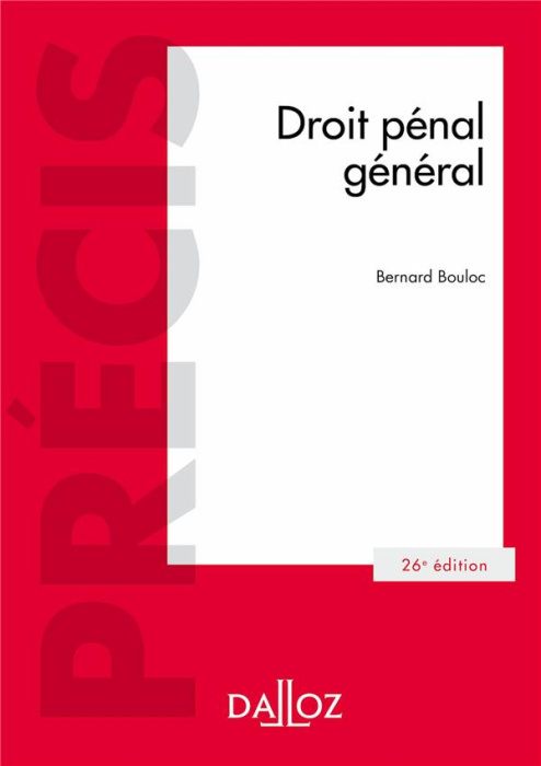 Emprunter Droit pénal général. 26e édition livre