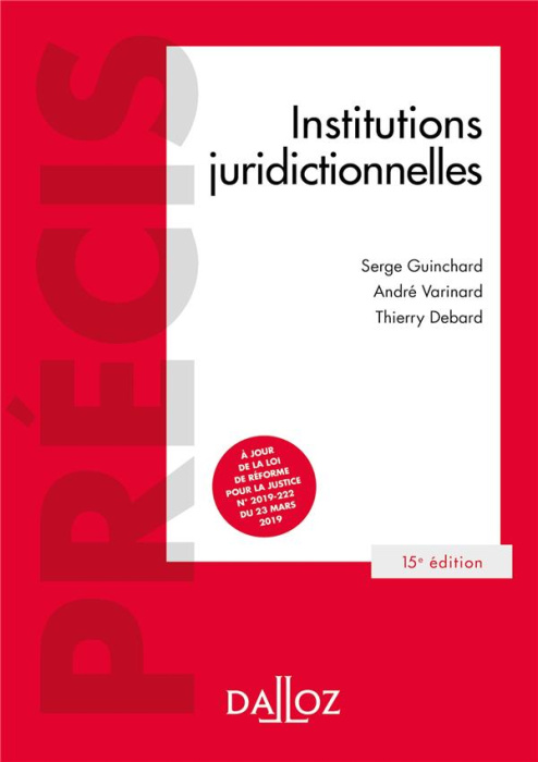 Emprunter Institutions juridictionnelles. 15e édition livre