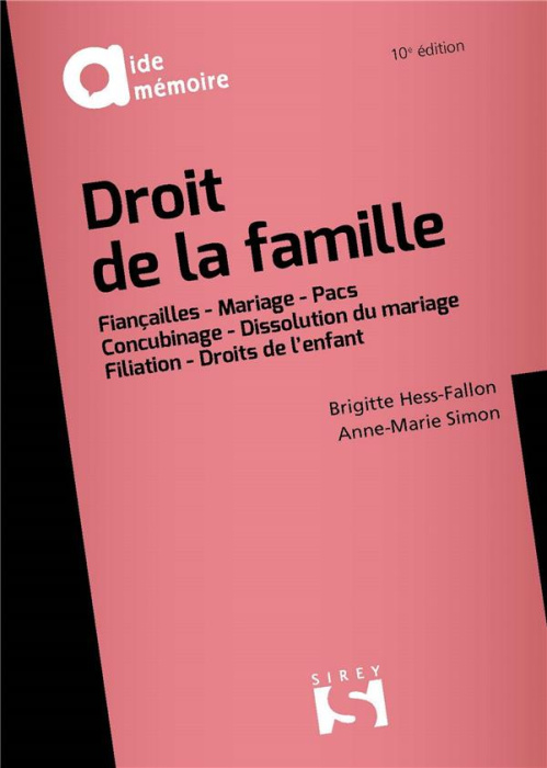 Emprunter Droit de la famille. 10e édition livre