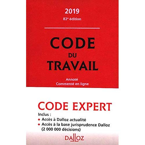Emprunter Code du travail. Edition 2019 livre
