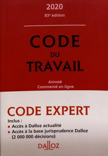 Emprunter Code du travail. Annoté et commenté en ligne, Edition 2020 livre