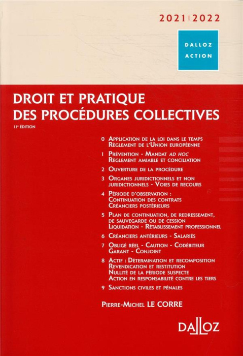 Emprunter Droit et pratique des procédures collectives. Edition 2021-2022 livre
