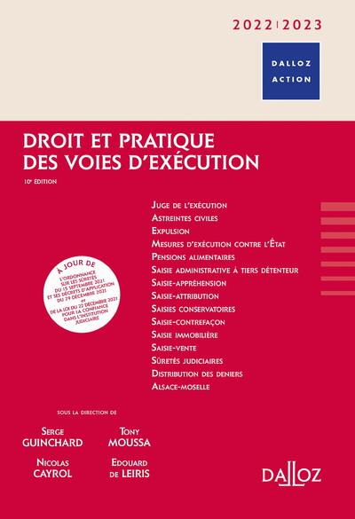 Emprunter Droit et pratique des voies d'exécution. Edition 2022-2023 livre