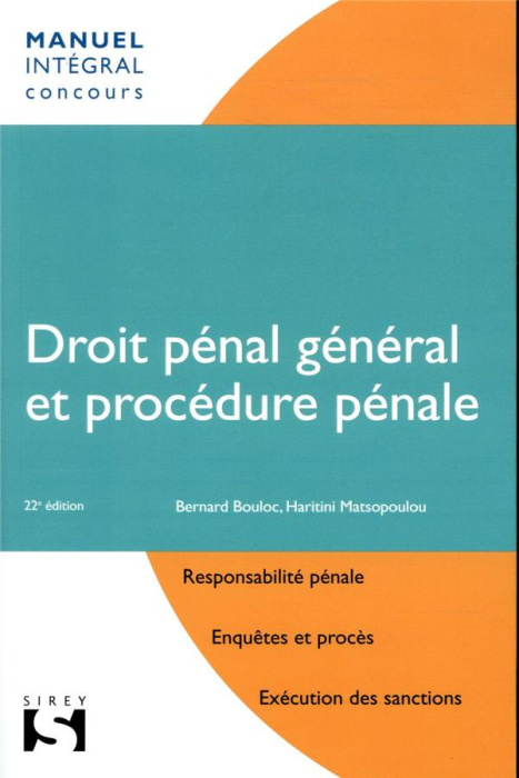 Emprunter Droit pénal général et procédure pénale. 22e édition livre