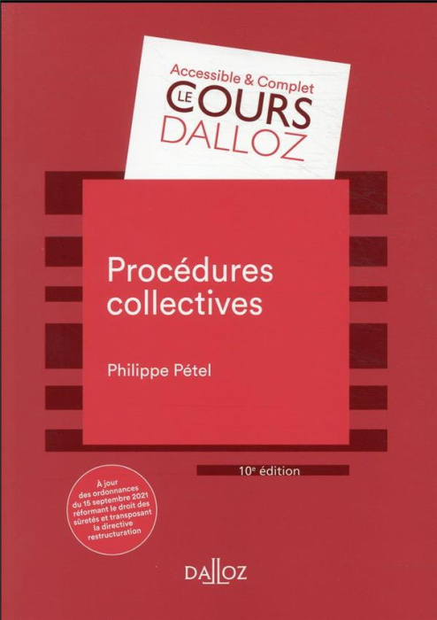 Emprunter Procédures collectives. 10e édition livre