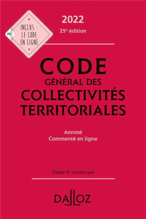 Emprunter Code général des collectivités territoriales. Edition 2022 livre