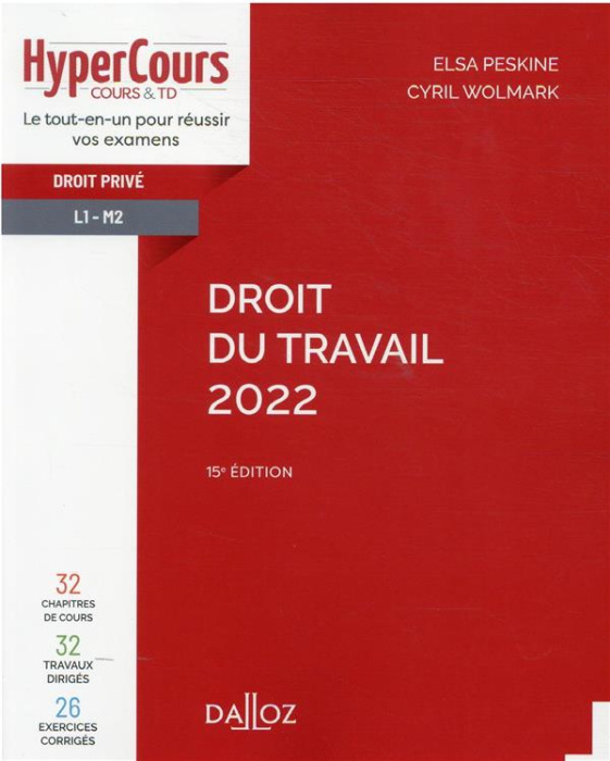 Emprunter Droit du travail. Edition 2022 livre