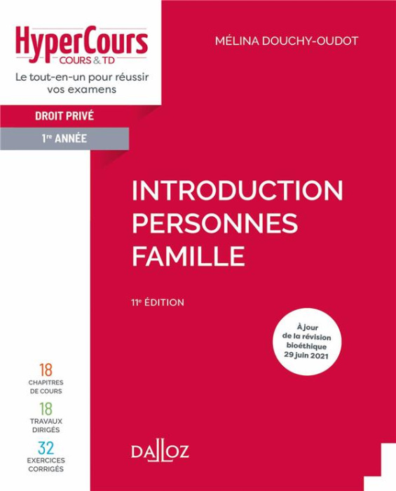 Emprunter Droit civil 1re année. Introduction, personnes, famille, 11e édition livre