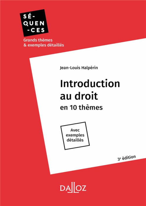 Emprunter Introduction au droit. 3e édition livre