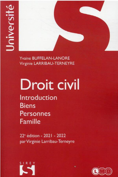 Emprunter Droit civil. Introduction biens, personnes, famille, Edition 2021-2022 livre