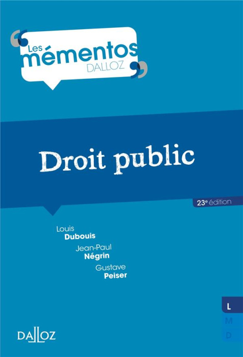 Emprunter Droit public. 23e édition livre