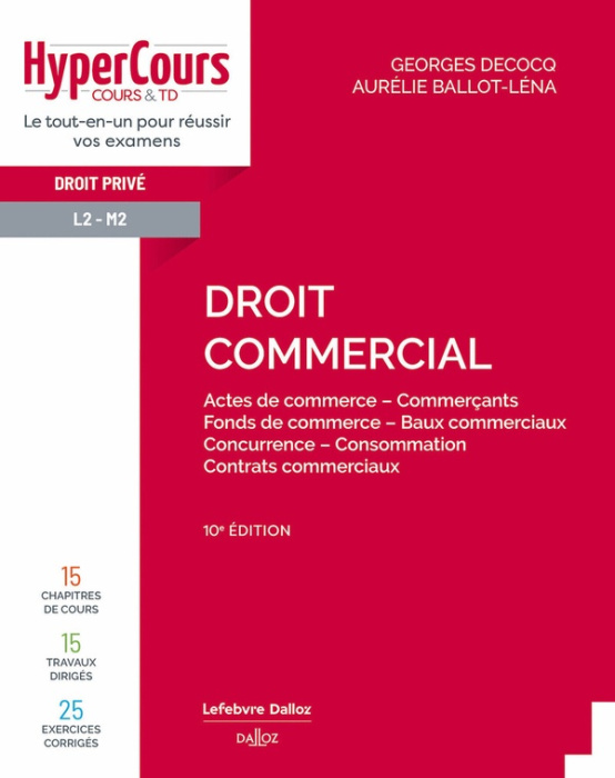 Emprunter Droit commercial. 10e édition livre
