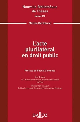 Emprunter L'acte plurilatéral en droit public livre