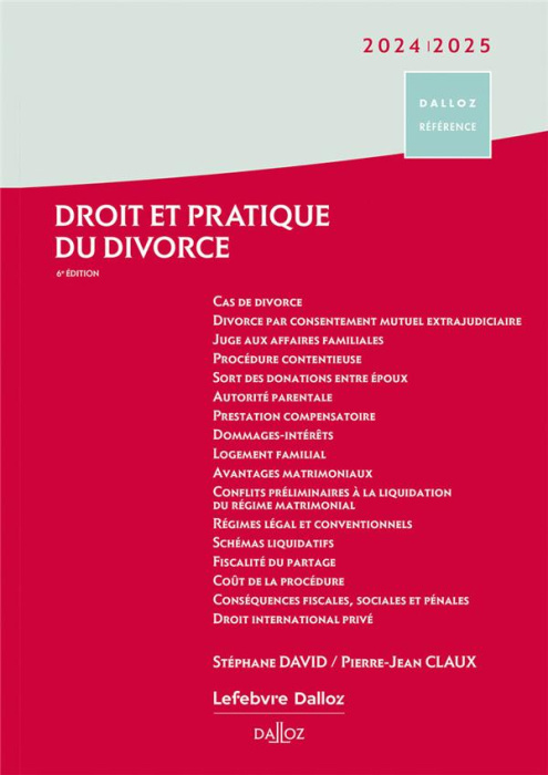 Emprunter Droit et pratique du divorce. Edition 2024-2025 livre