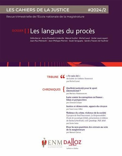 Emprunter Les Cahiers de la Justice N° 2/2024 livre