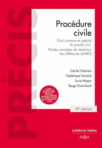 Emprunter Procédure civile. Droit commun et spécial du procès civil, Modes amiables de résolution des différen livre