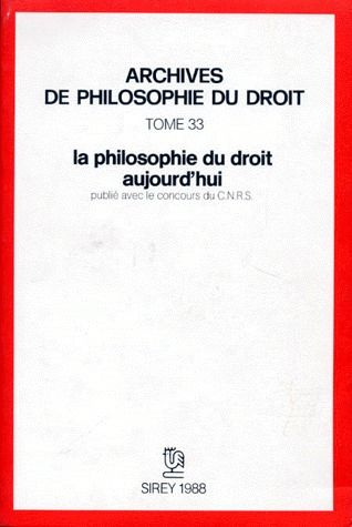 Emprunter La Philosophie du droit aujourd'hui livre