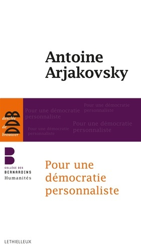 Emprunter Pour une démocratie personnaliste livre