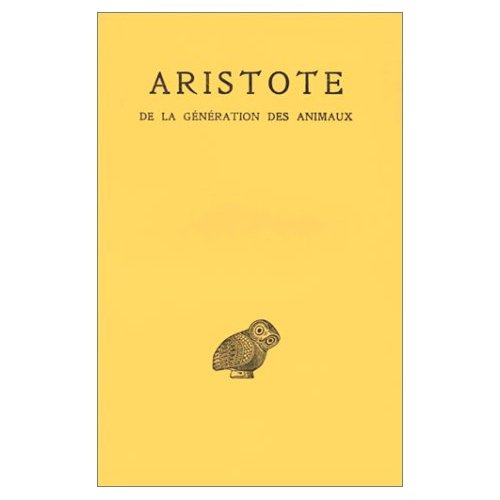 Emprunter De la génération des animaux. Edition bilingue français-grec ancien livre