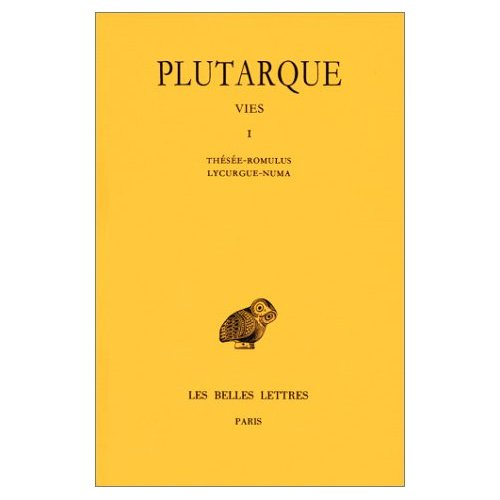 Emprunter Vies. Tome 1, Thésée-Romulus, Lycurgue-Numa, Edition bilingue français-grec ancien livre