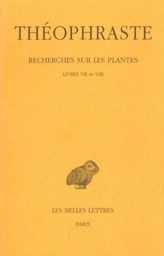Emprunter Recherches sur les plantes. Tome 4, Livres VII et VIII, Edition bilingue français-grec ancien livre
