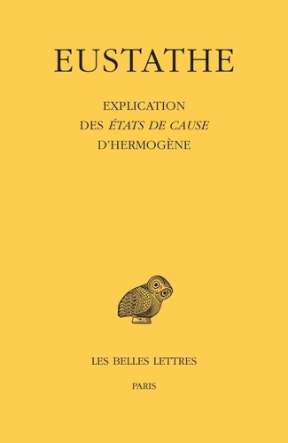 Emprunter Explication des Etats de cause d'Hermogène. Edition bilingue français-grec ancien livre