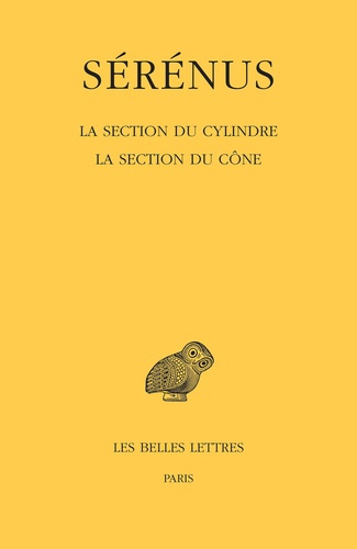 Emprunter La Section du cylindre. La Section du cône. Edition bilingue français-grec ancien livre