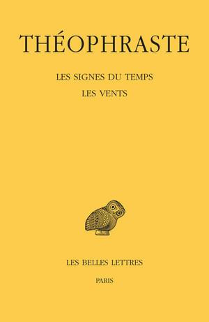 Emprunter Les Signes du temps ; Les Vents. Edition bilingue français-grec ancien livre