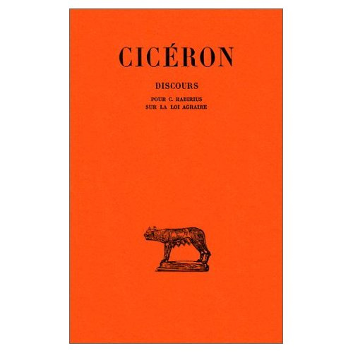 Emprunter Sur la loi agraire, pour C. Rabirius livre