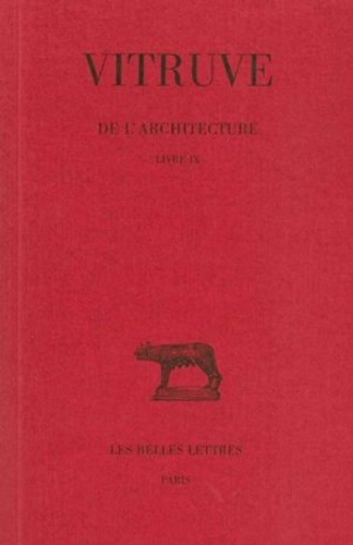 Emprunter DE L'ARCHITECTURE LIVRE IX BILINGUE livre