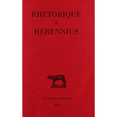 Emprunter Rhétorique à Herennius livre