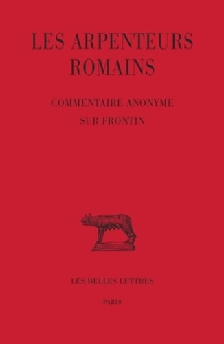 Emprunter Commentaire anonyme sur Frontin livre