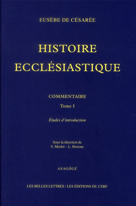 Emprunter Histoire ecclésiastique, commentaire. Tome 1 : Etudes d'introduction livre