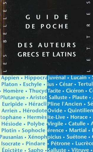 Emprunter Guide de poche des auteurs grecs et latins livre