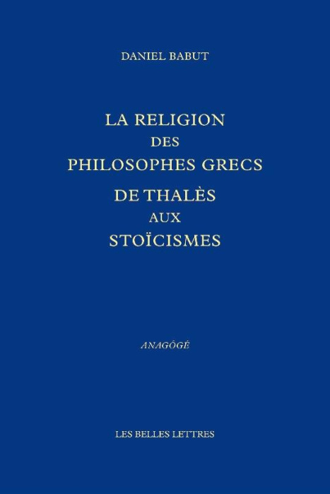 Emprunter La religion des philosophes grecs. De Thalès aux Stoïciens livre