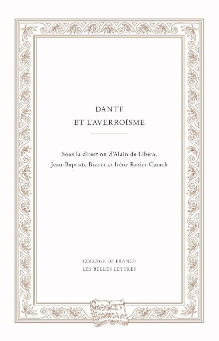 Emprunter Dante et l'averroïsme livre